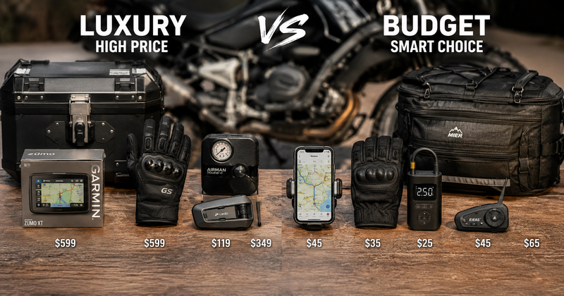 5 Luxury Motorcycle Touring Items and Their Budget Alternatives
