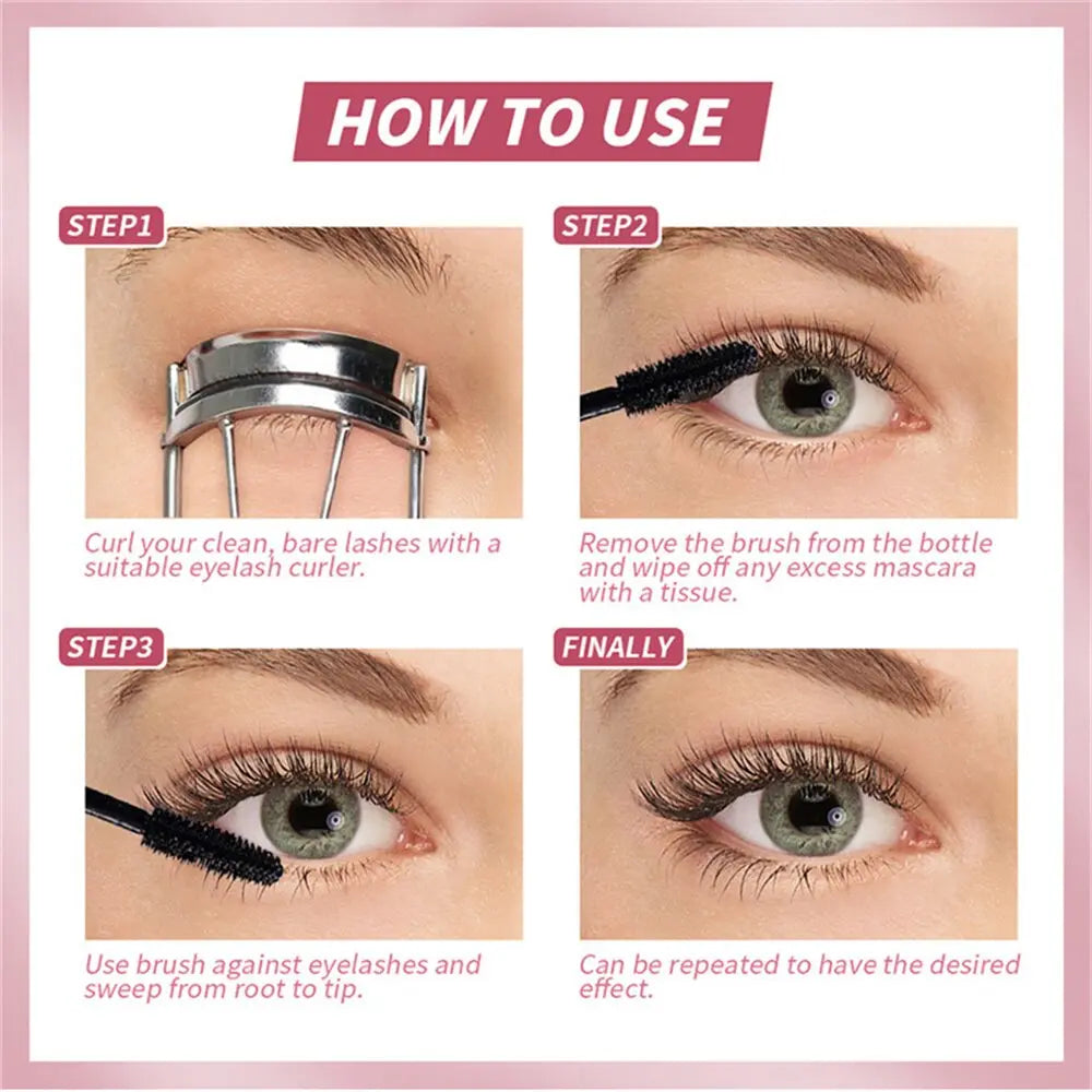 Eyelashes Lengthening Mascara Waterproof Long Lasting Silky Lash Black Eyelashes Extension Make Up Beauty Eye Korean Cosmetic