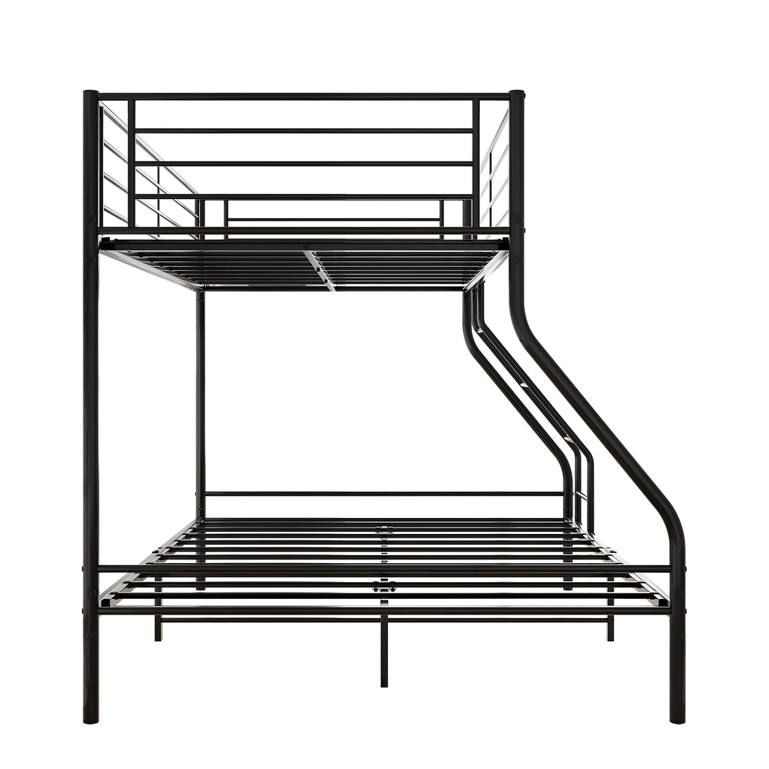 Easy Assembly Heavy Duty Twin Sized Full Metal Bunk Bedframe with Ladder_6