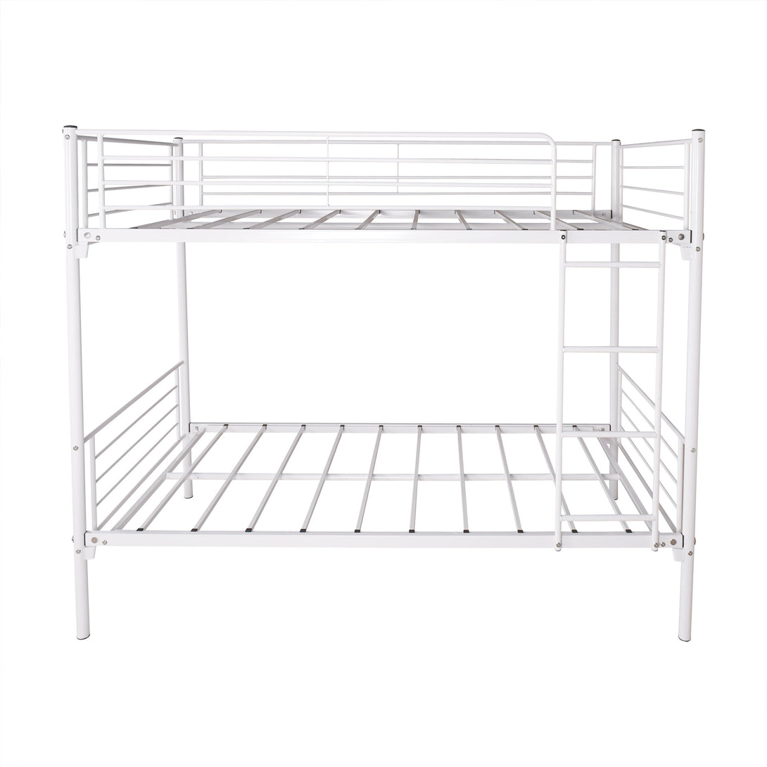 Space Saving Easy Assembly Twin Sized Full Metal Bunk Bedframe with Ladder_5