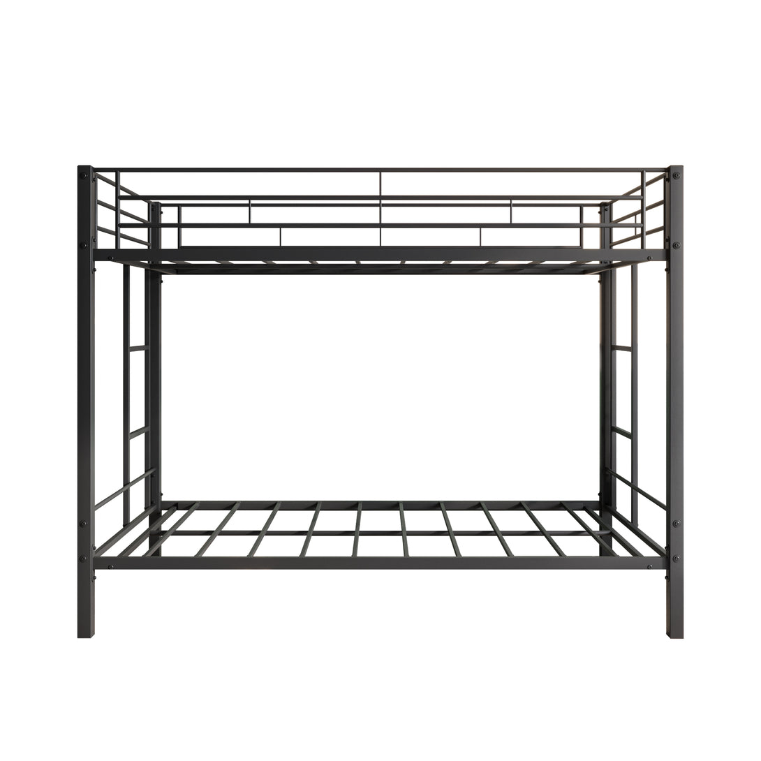 Heavy Duty Easy Assembly Twin Sized Full Metal Bunk Bedframe with Ladder_7