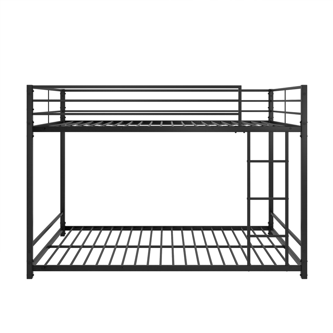 Easy Assembly Full Sized Full Metal Bunk Bedframe with Ladder and Rail_6