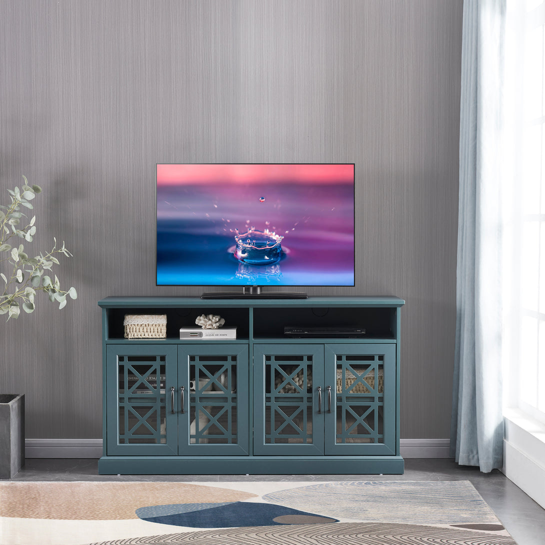 TV Stand Buffet Sideboard Console Table-Dark Teal_0