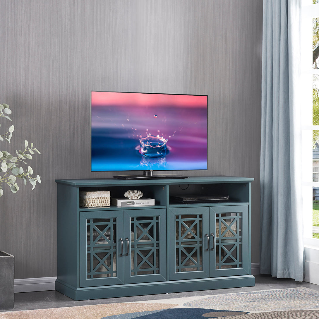 TV Stand Buffet Sideboard Console Table-Dark Teal_1