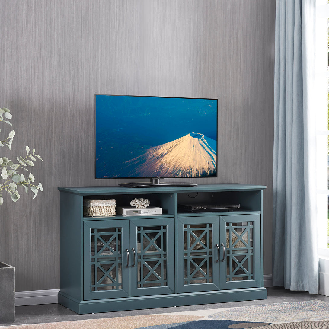 TV Stand Buffet Sideboard Console Table-Dark Teal_4