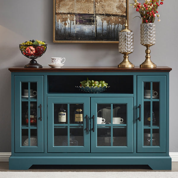 Sideboard Buffet Table with 4 Doors_0