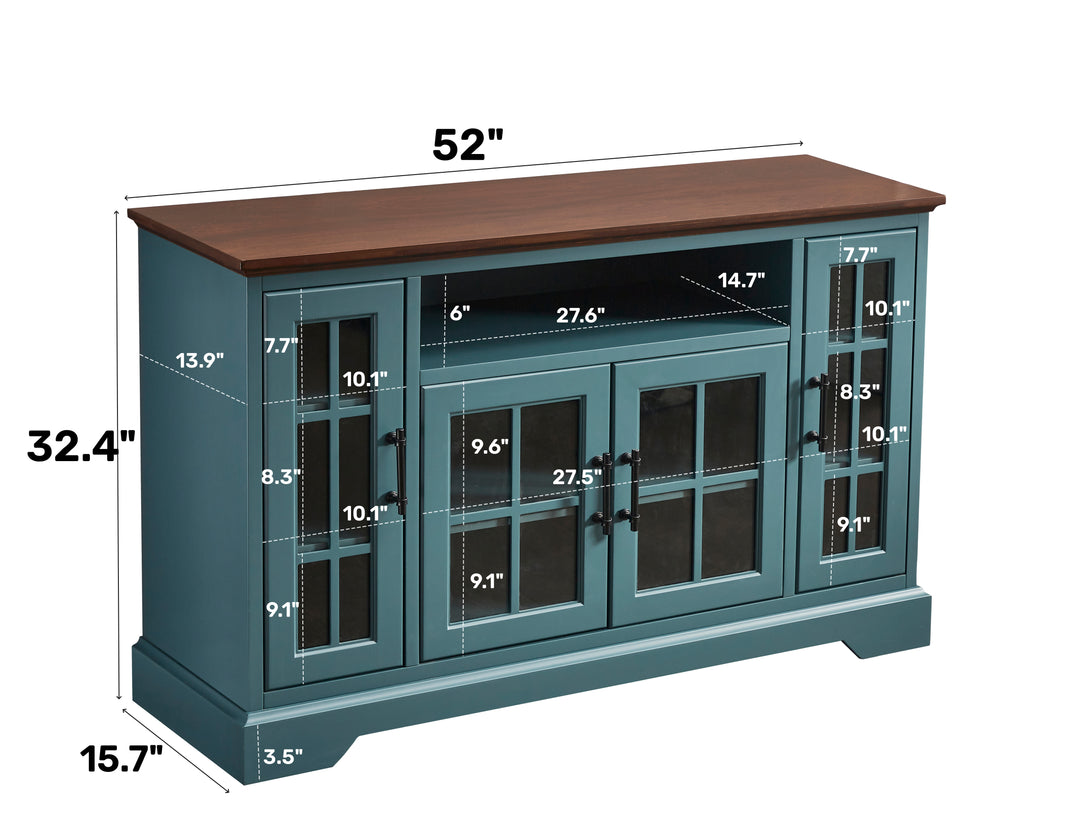 Sideboard Buffet Table with 4 Doors_6