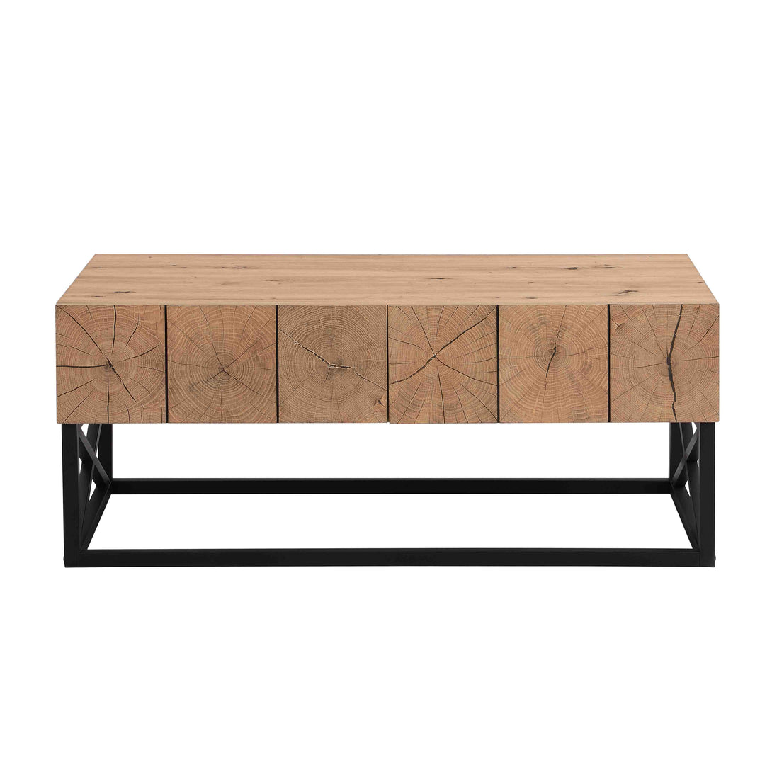 43.31'' Coffee Table with Two Drawers for Living Room_3