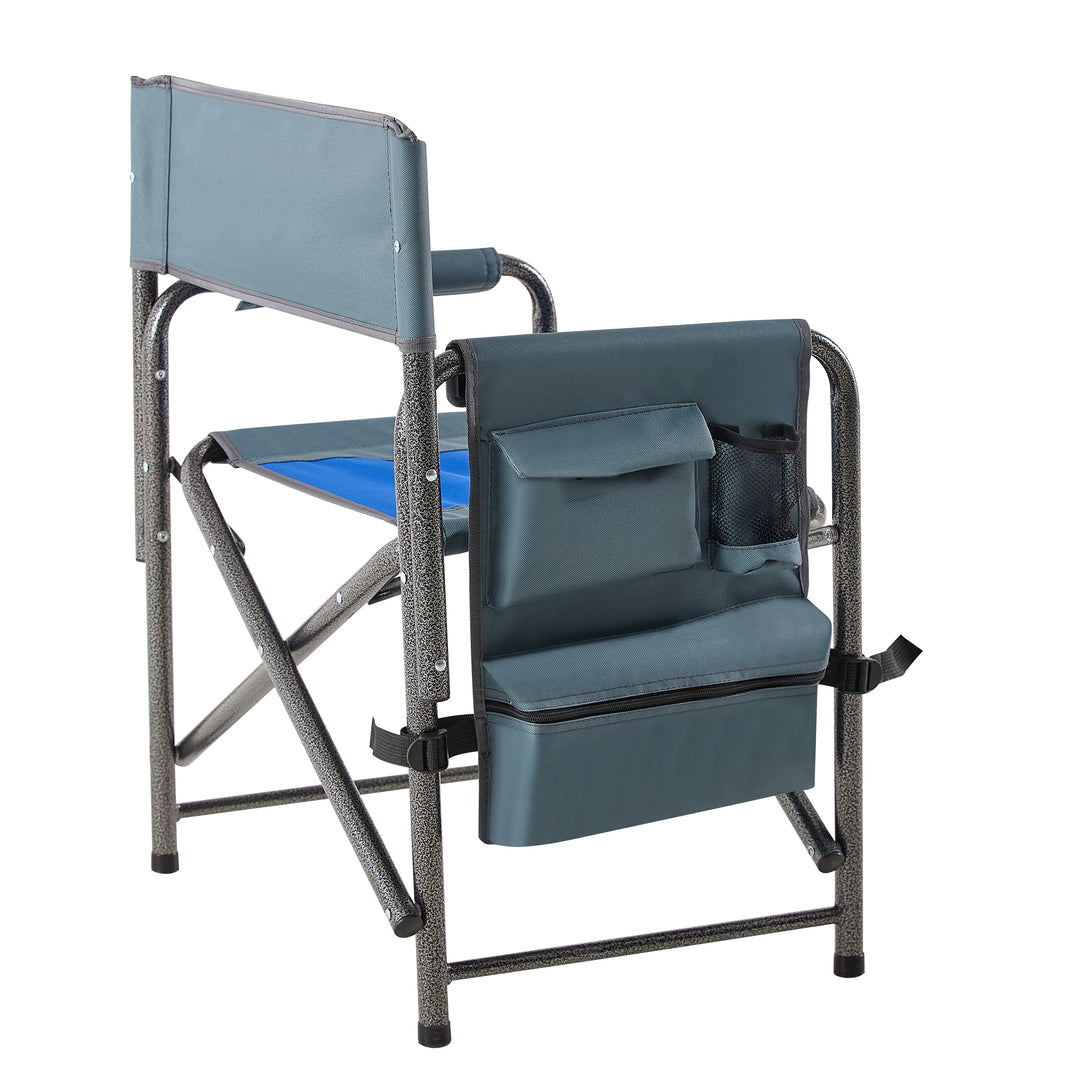 Aluminum Folding Outdoor Camping Director’s Chair with Storage Pockets_7