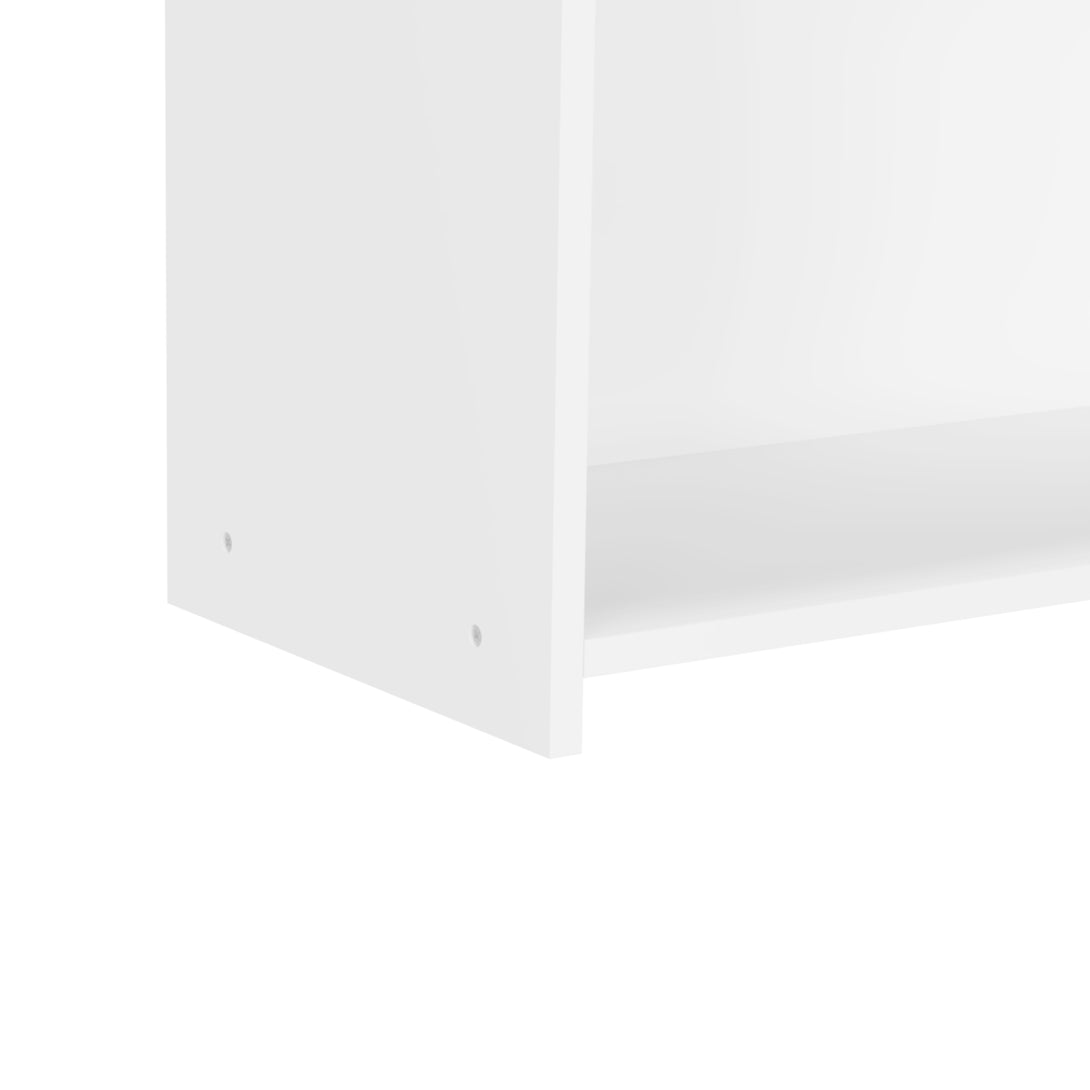 4 Compartment Children’s Bookcase and Playroom Storage Bookshelf- White_8