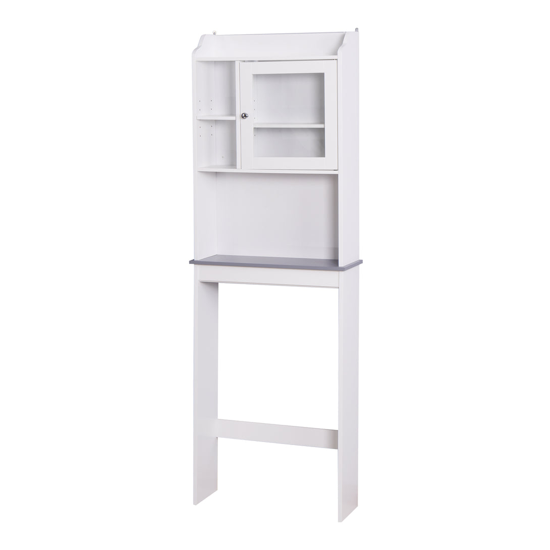 Over The Toilet Storage Bathroom Storage Space Saver Organizer- White_3