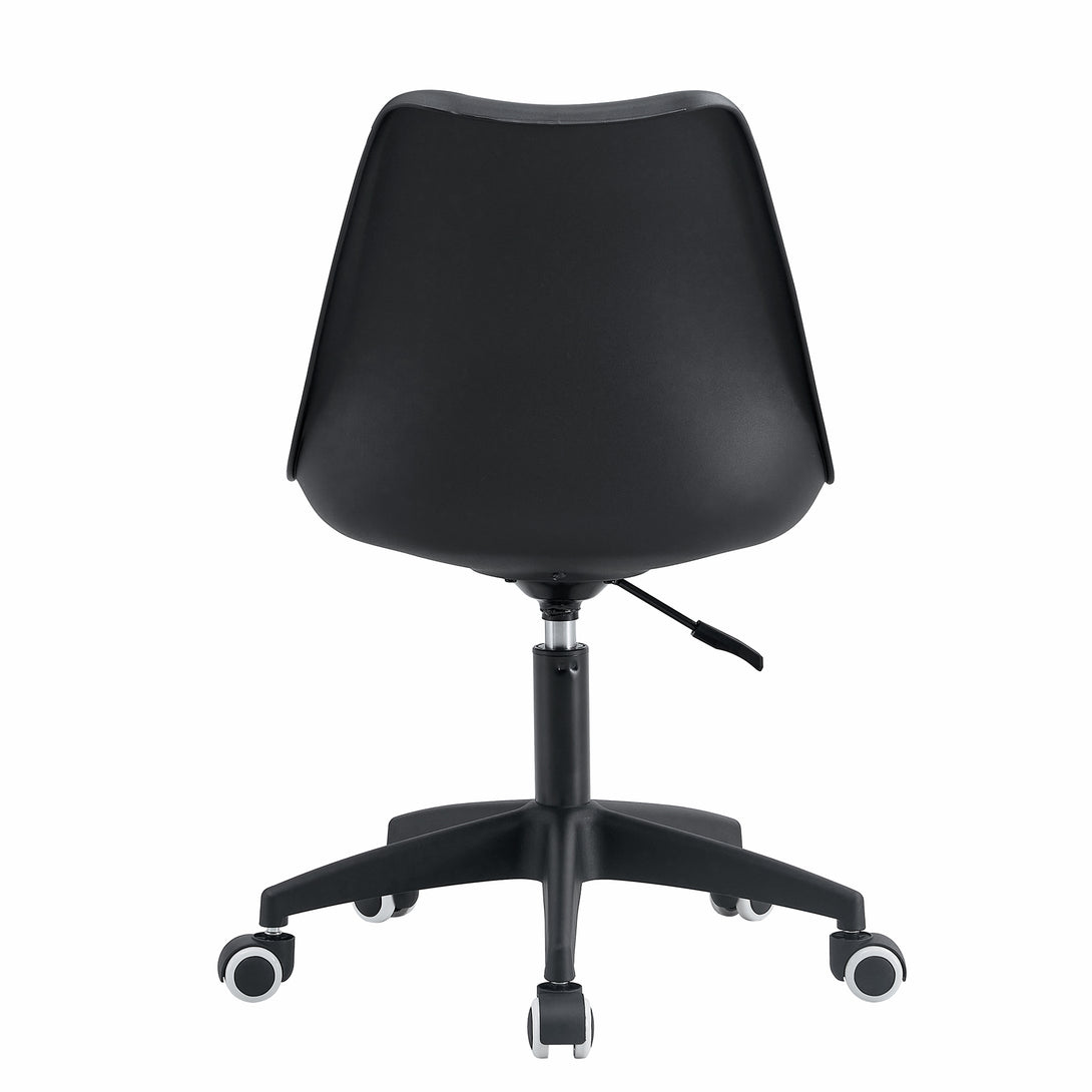 Home and Office Height Adjustable Armless Swivel Gaming Chair- Black_27