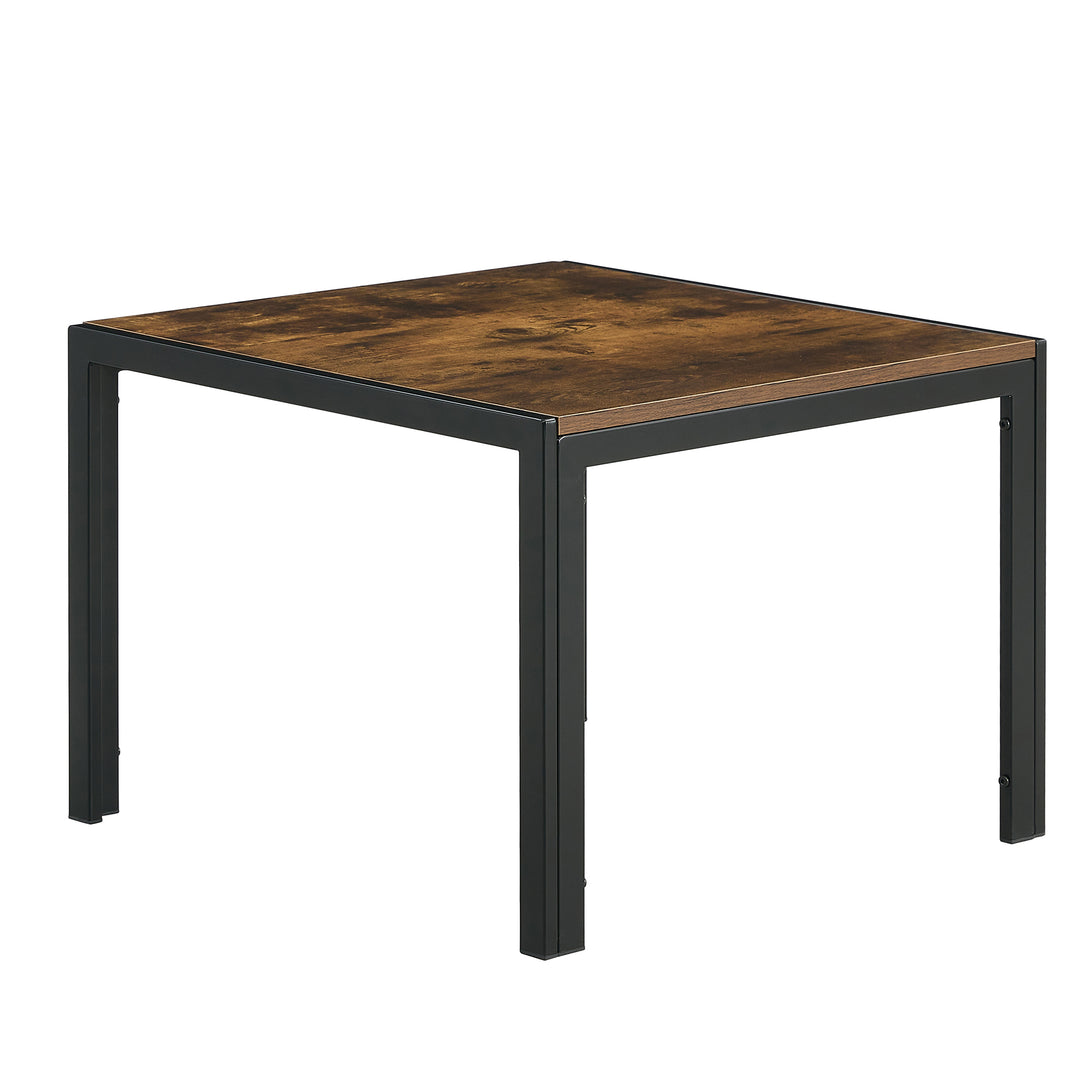 Set of 2 Modern Design Nesting Coffee Table Set with Wooden Finish- Rustic Brown_10