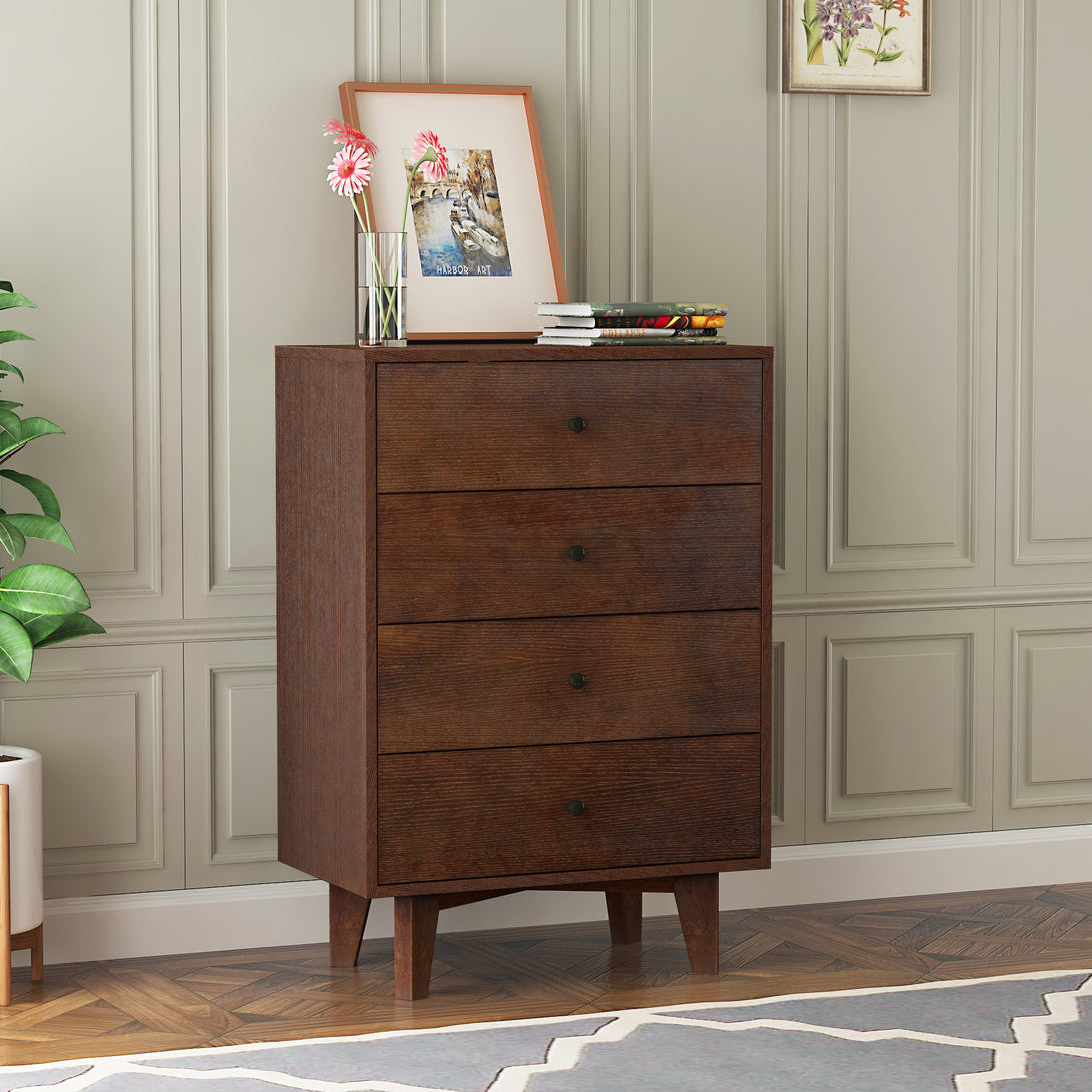 Antique Wood Dresser Storage Cabinet Organizer for Bedroom and Living Room- Auburn_2