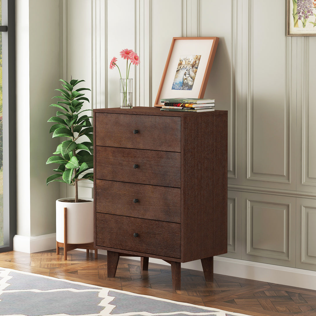 Antique Wood Dresser Storage Cabinet Organizer for Bedroom and Living Room- Auburn_1