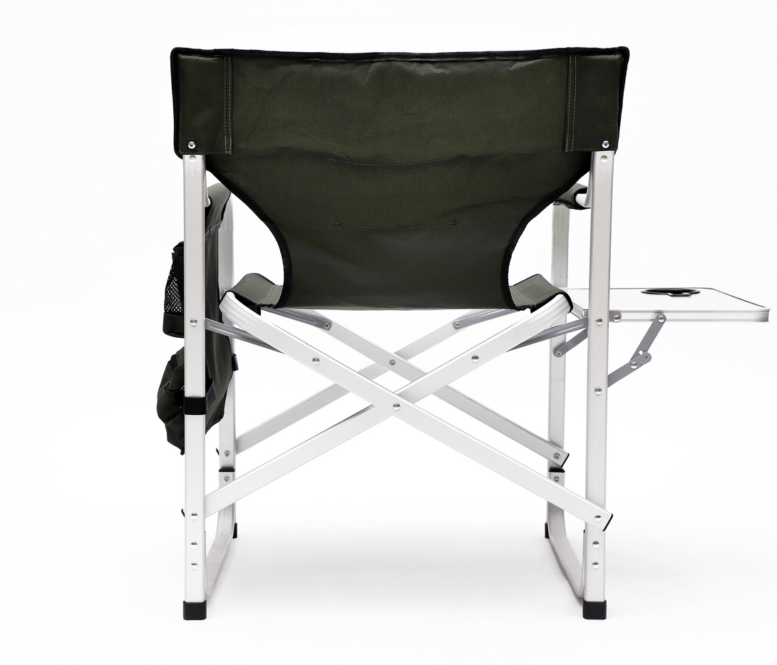 2pcs Padded Folding Outdoor Chair with Pockets Oversized Directors Chair- Green_7