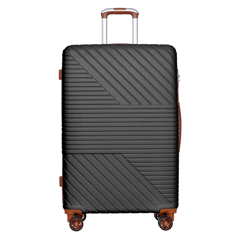 3-Piece Lightweight Hard-shell Luggage Set with Double Spinner Wheels and TSA Lock_2