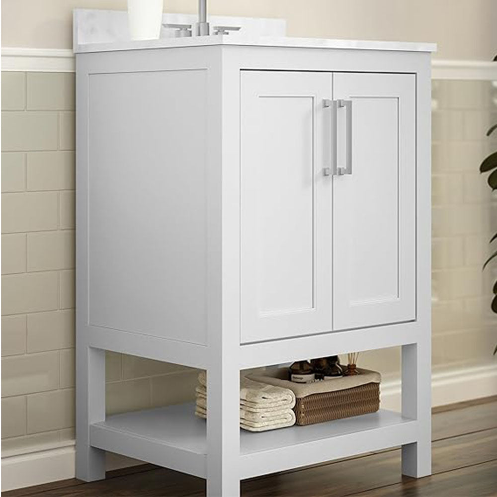 Bathroom Vanity with Sink, Multi-functional Cabinet - White_7