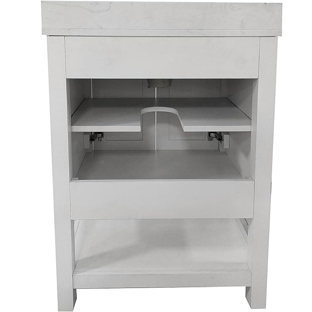 Bathroom Vanity with Sink, Multi-functional Cabinet - White_6