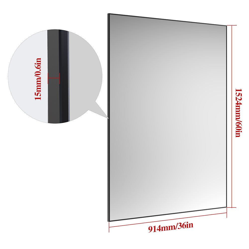 60x36 Inch Oversized Modern Bathroom Mirror_6