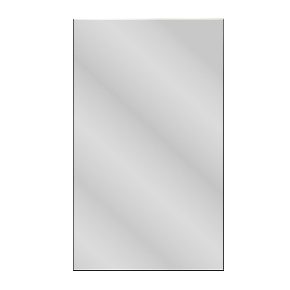 60x36 Inch Oversized Rectangle Mirror with Silver Frame_0