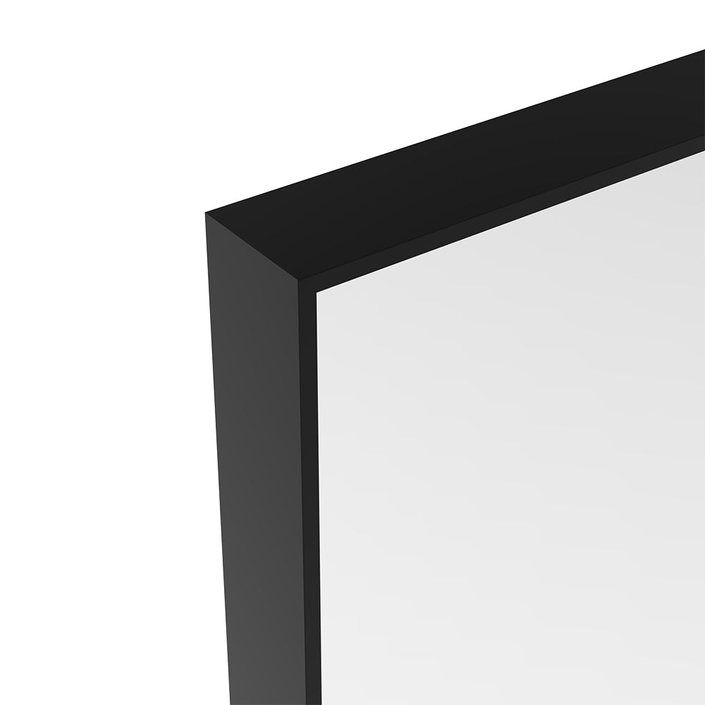 60x36 Inch Oversized Rectangle Mirror, Vertical/Horizontal Mount - Black Frame_9