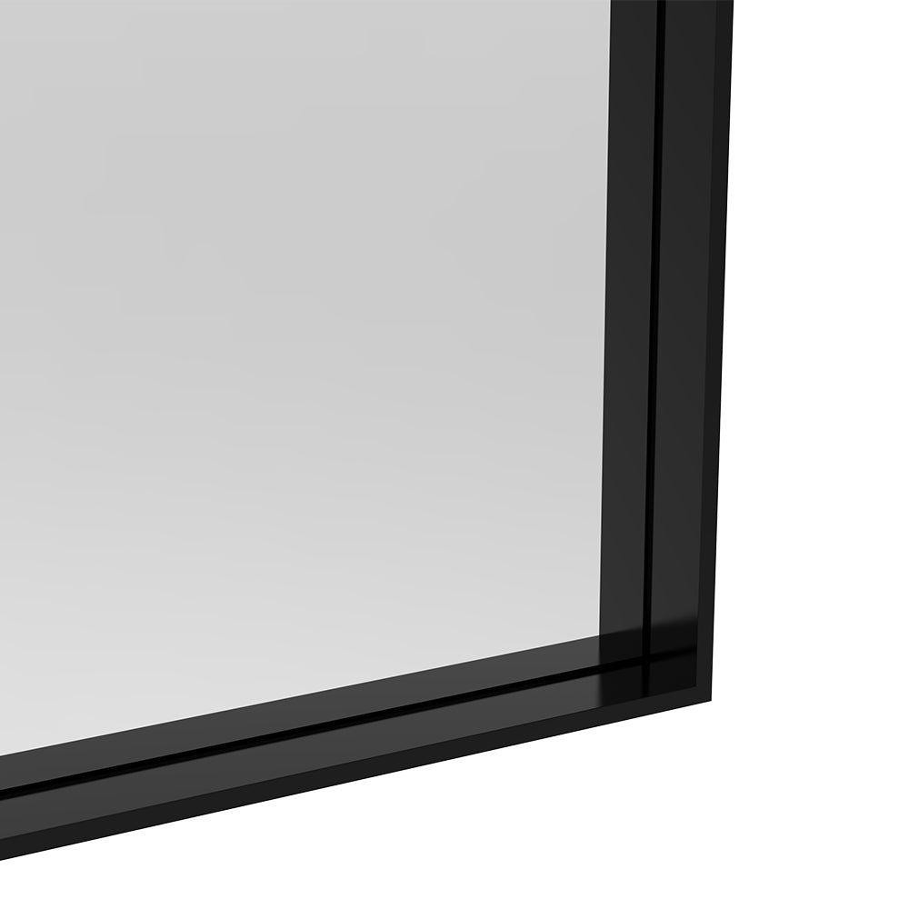 60x36 Inch Oversized Rectangle Mirror, Vertical/Horizontal Mount - Black Frame_10