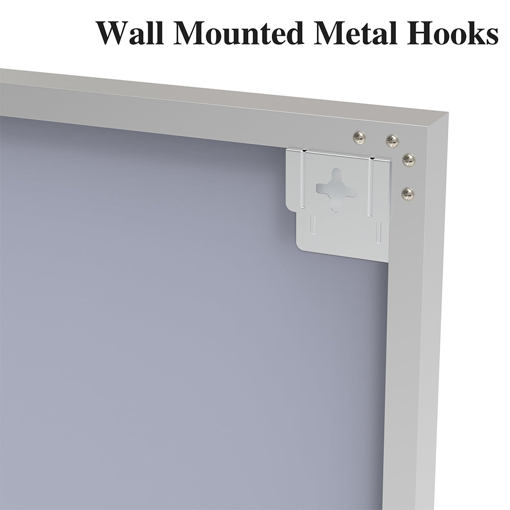 36x60 Inch Silver-Framed Modern Oversized Mirror for Bathroom_7