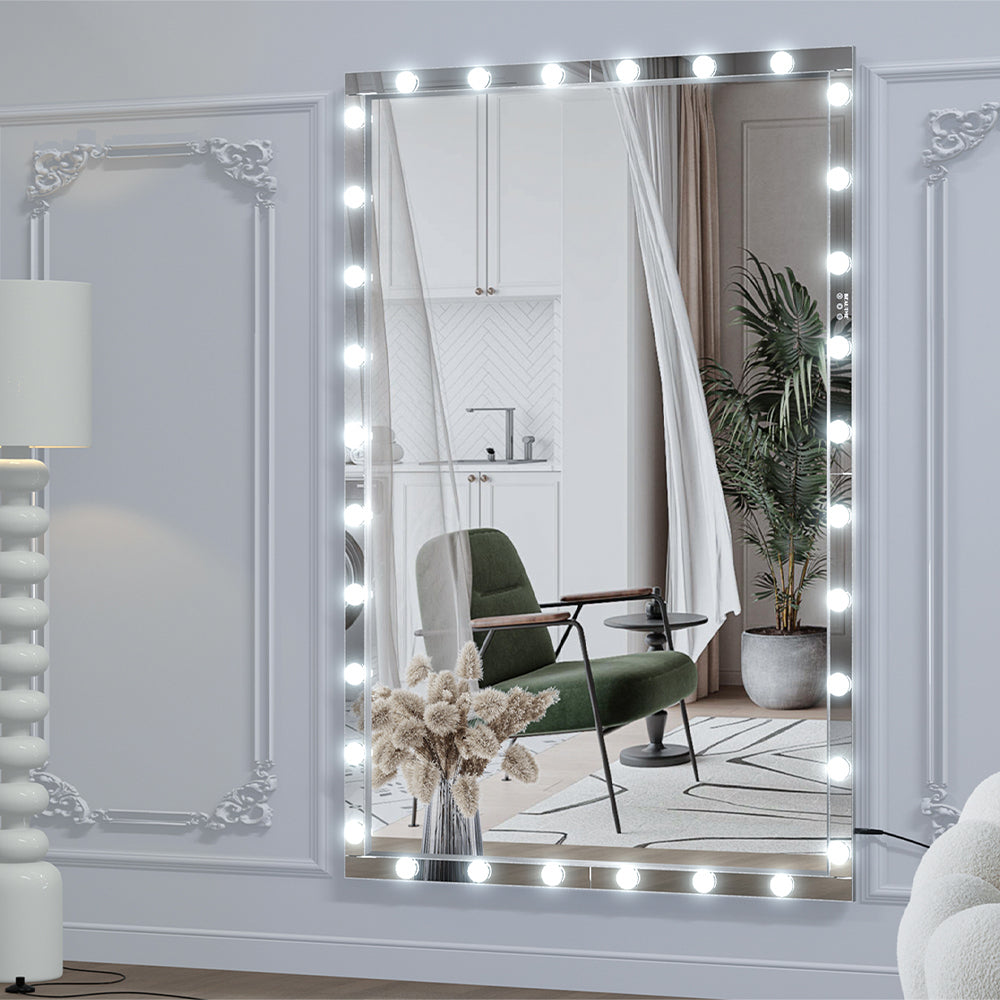 72x48 Inch Hollywood LED Full-Length Mirror - Silver_2