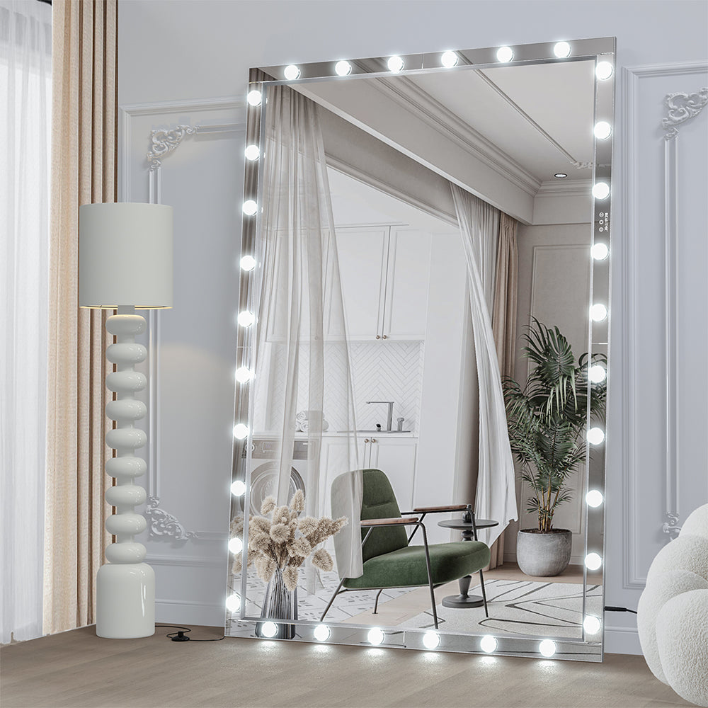 72x48 Inch Hollywood LED Full-Length Mirror - Silver_5