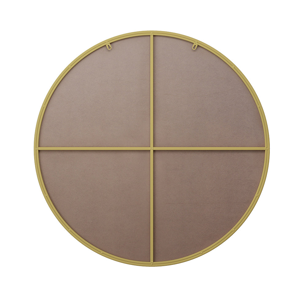 36-Inch Round Metal Framed Mirror - Gold_3