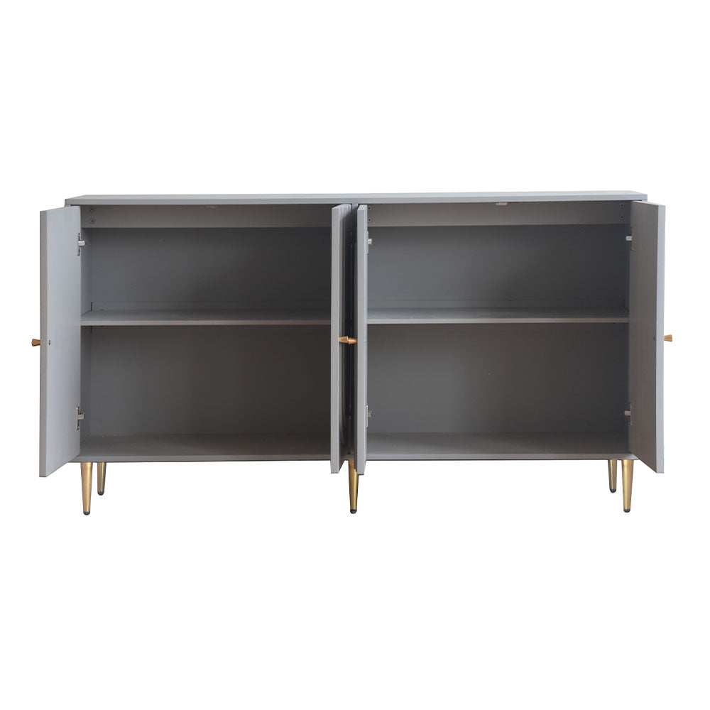 Modern Lacquered Wooden Sideboard - Grey_10