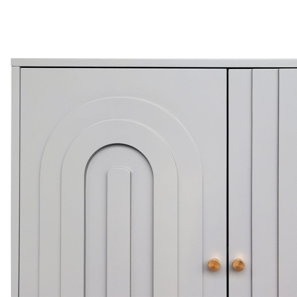 Modern Lacquered Wooden Sideboard - Grey_8