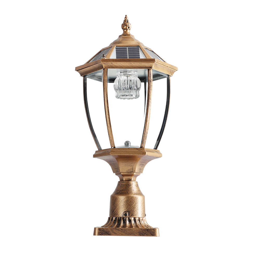 Retro Gold Solar LED Column Headlights - Dimmable_0