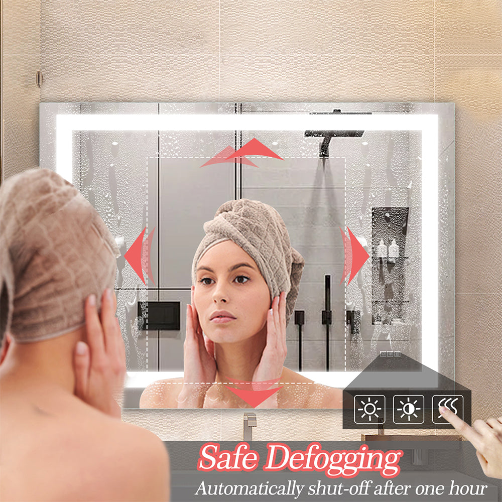 48x36 Inch LED Bathroom Vanity Mirror with Lights, Anti-Fog & Dimmable_6