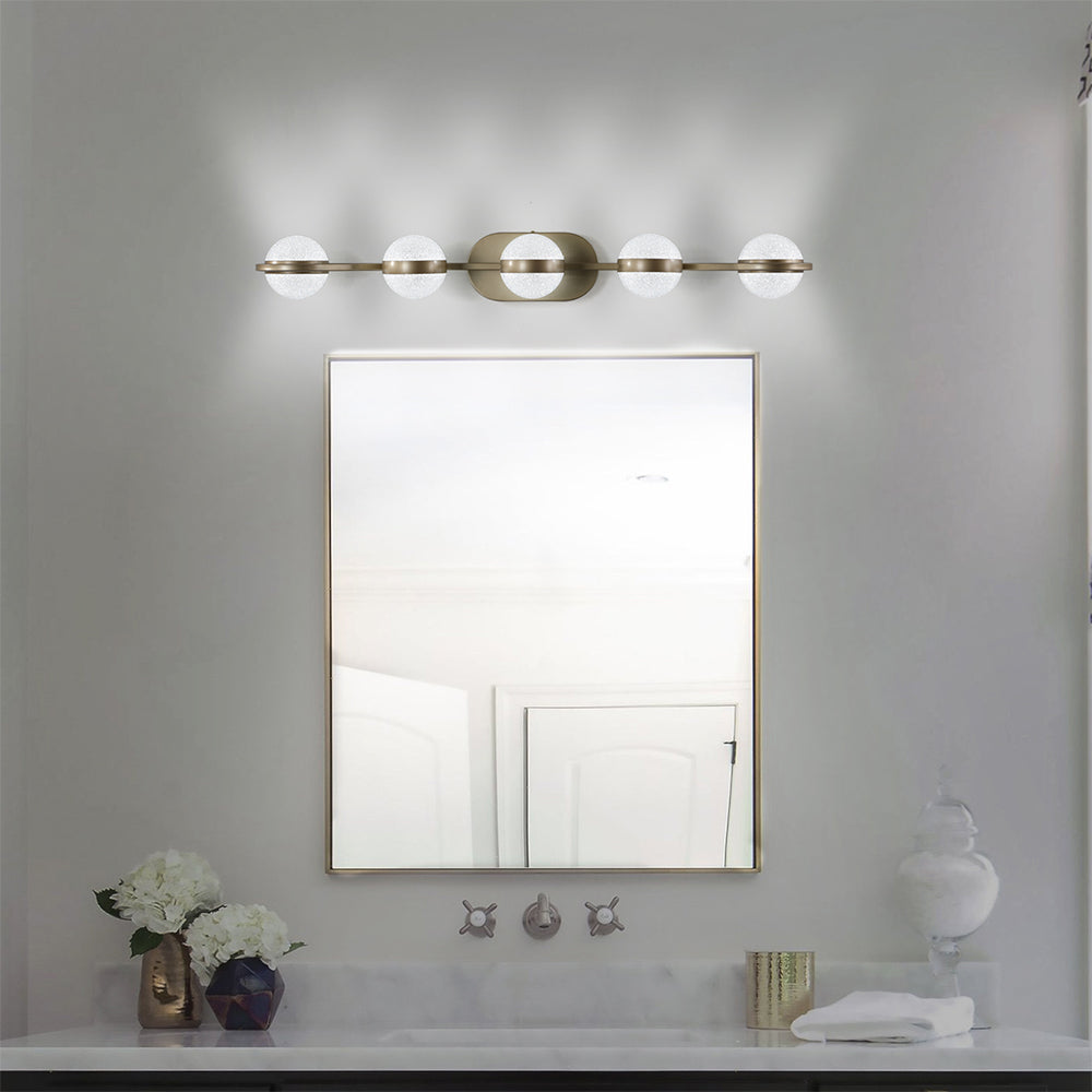 5-Bulb LED Vanity Lighting Fixture for Bathroom_5