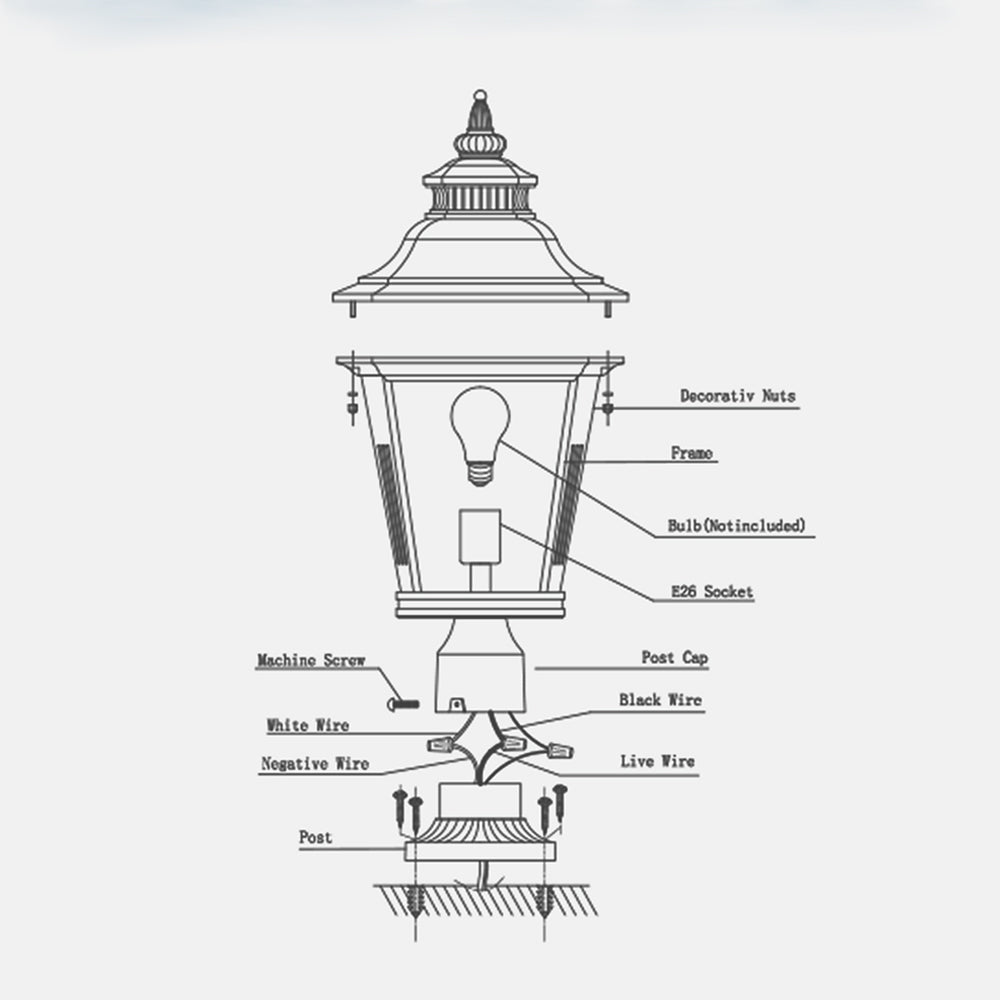 Glass Column Headlights - Outdoor_6