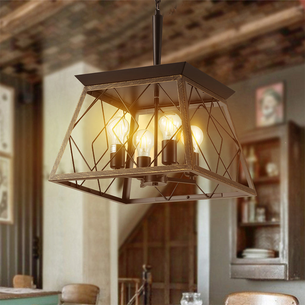 4-Light Vintage Farmhouse Chandelier_1