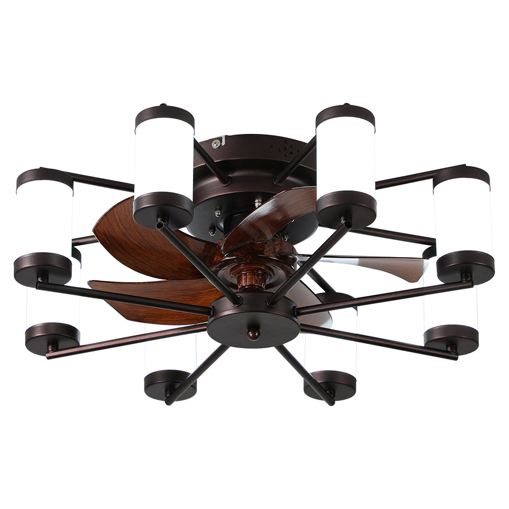 21.7 Inch Flush Mount Ceiling Fan with Remote_0