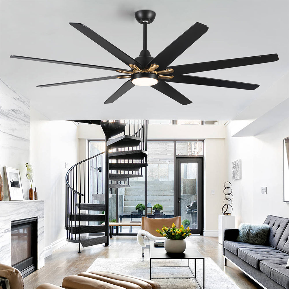 72-Inch Modern Integrated LED Lighting Ceiling Fan_2