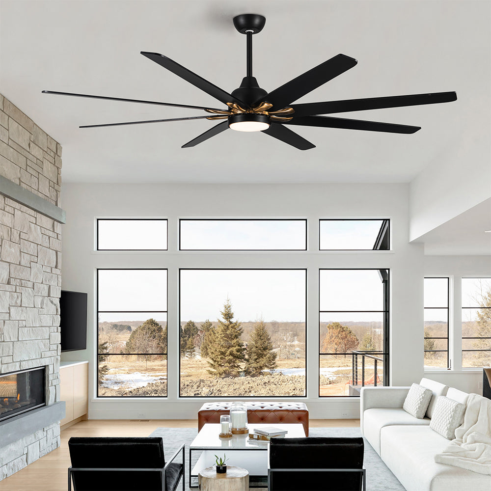 72-Inch Modern Integrated LED Lighting Ceiling Fan_5