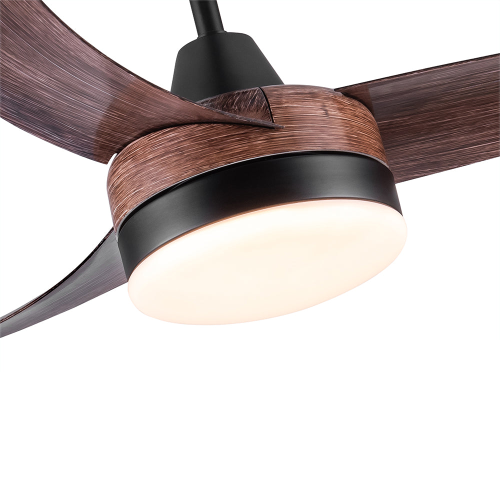 42-Inch Integrated LED Ceiling Fan Lighting - Brown Wood_4