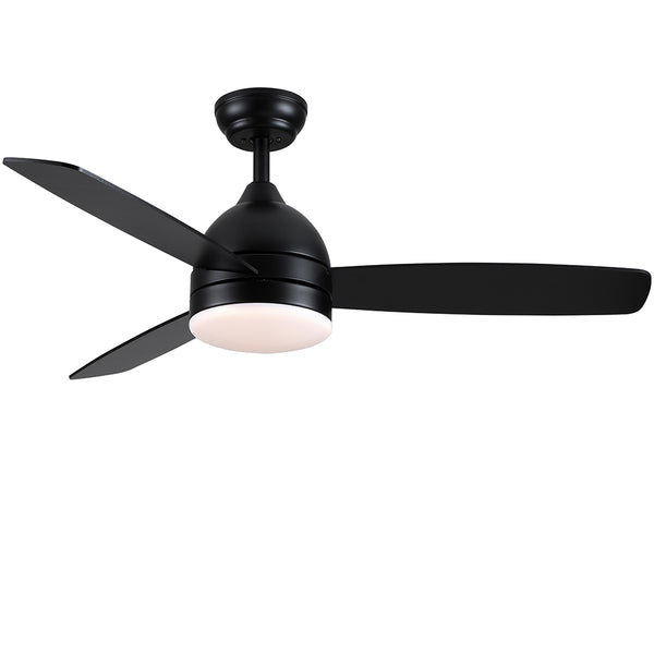 48-Inch Smart Integrated LED Ceiling Fan - Black_0