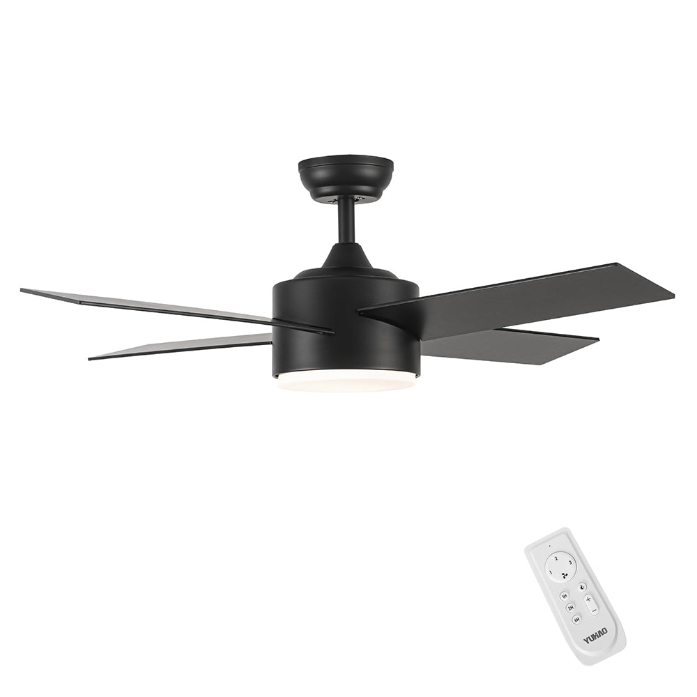 44-Inch Integrated LED Ceiling Fan Lighting - Black_1