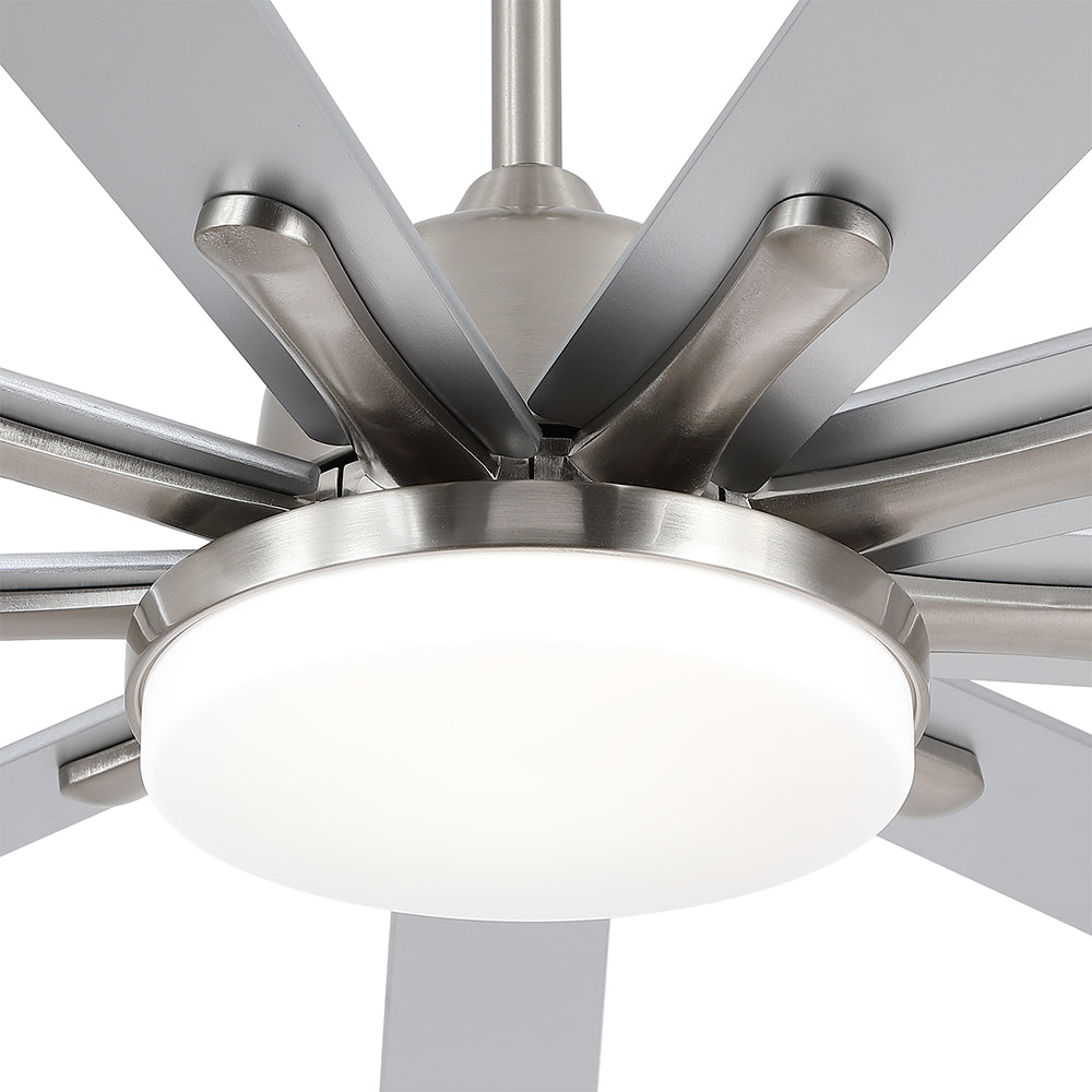 72-Inch Smart Integrated LED Ceiling Fan Lighting - Brushed Nickel_2