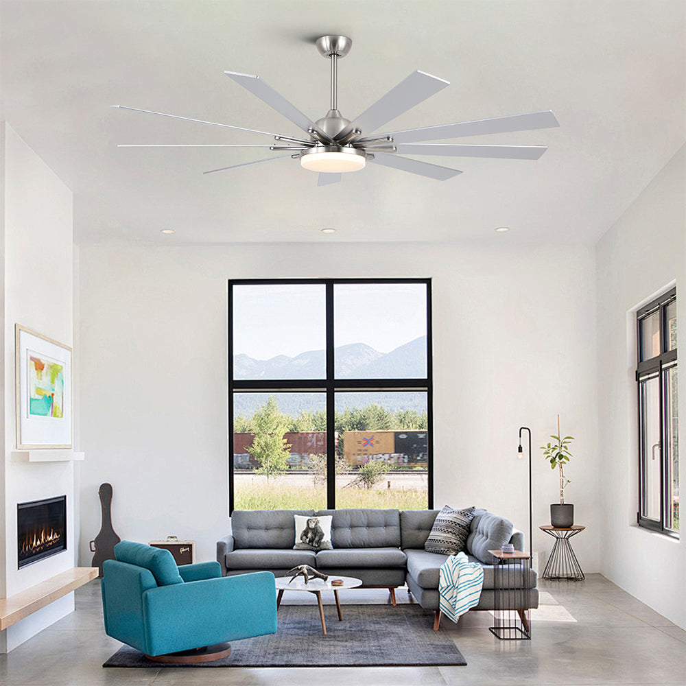 72-Inch Smart Integrated LED Ceiling Fan Lighting - Brushed Nickel_3