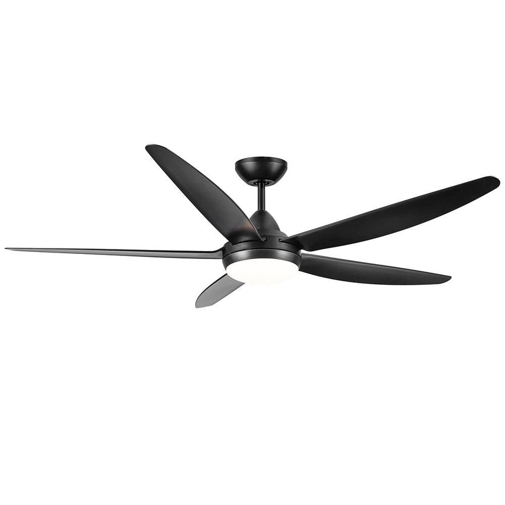 56-Inch Integrated LED Ceiling Fan Lighting - Black_0