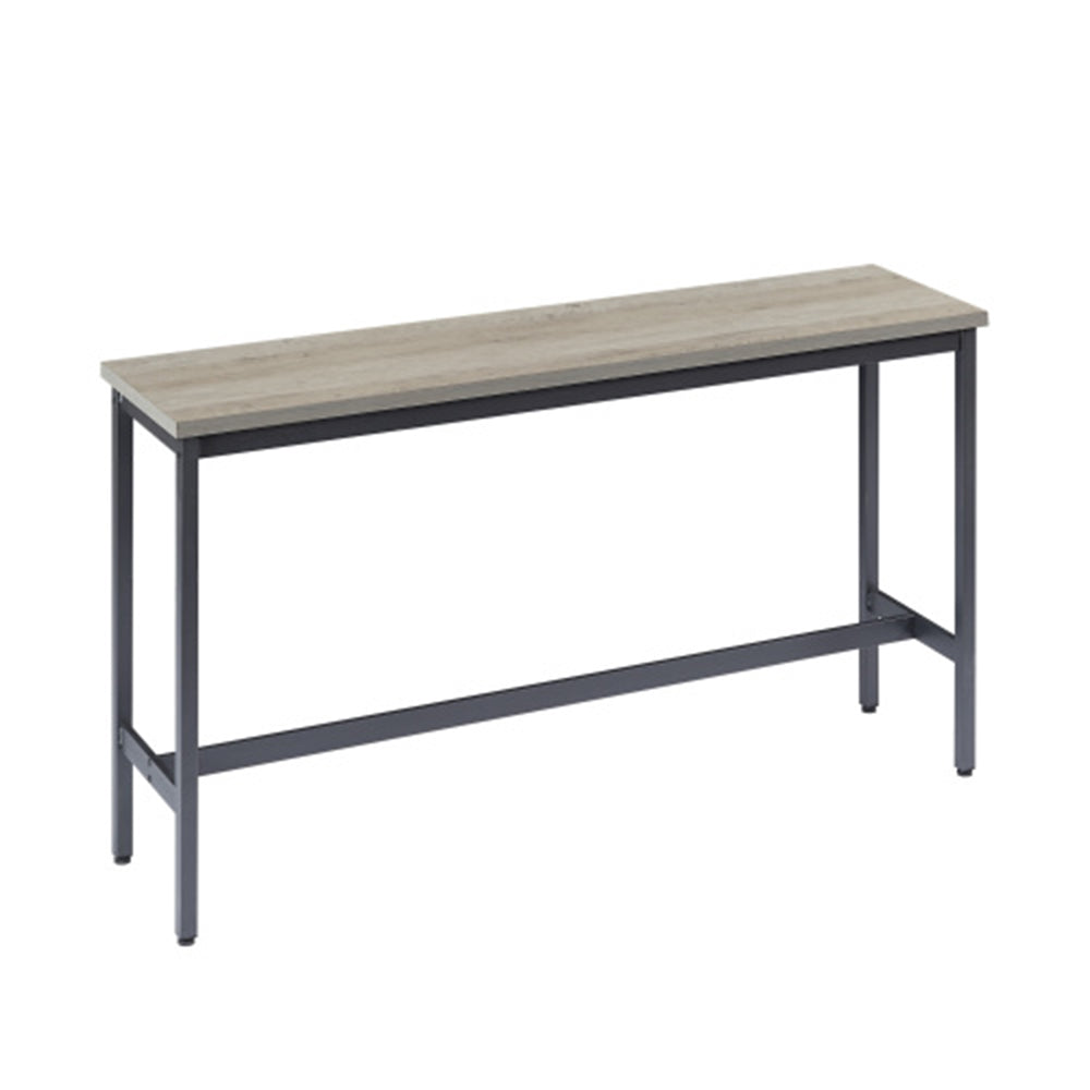 Industrial Bar Table Set with 3 Stools - Grey_1