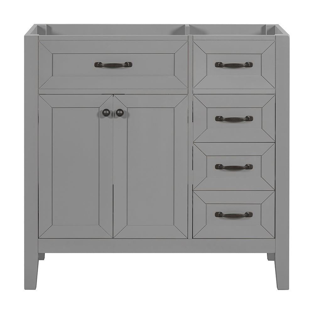 Bathroom Vanity Base - Grey_0