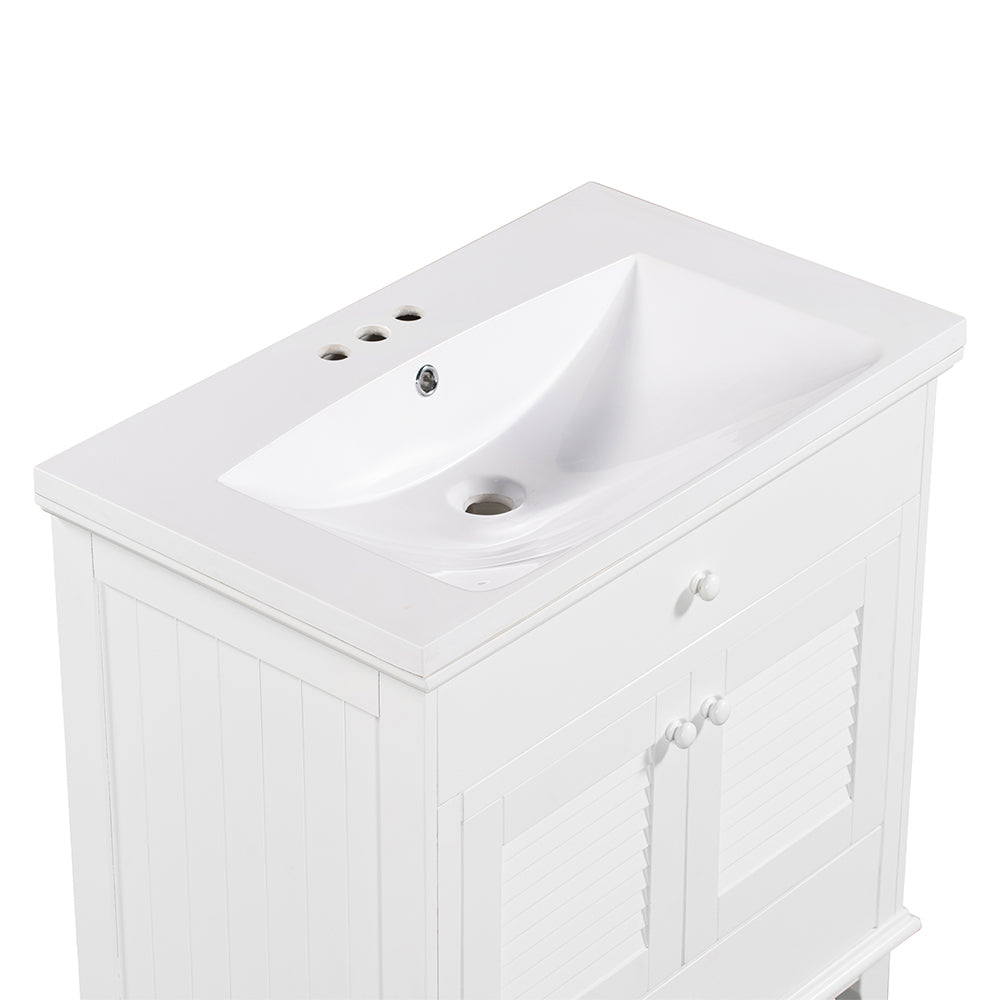 Bathroom Vanity with Sink - White_2